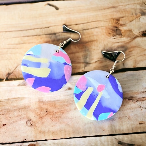 Polymer clay earrings - Picture 1 of 1